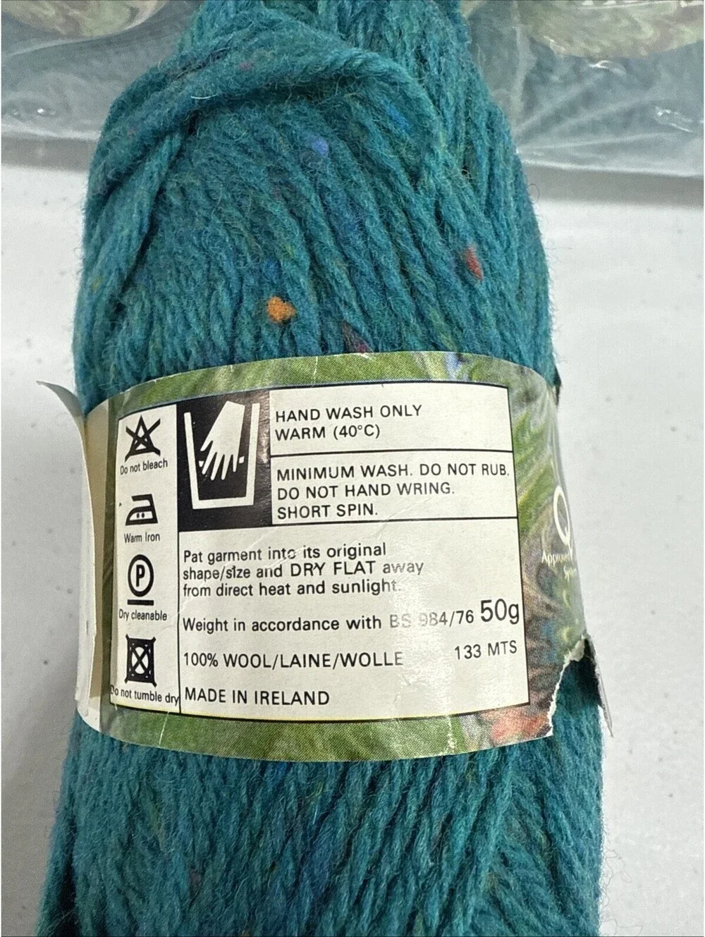 Tivoli ‘Tweed’ Yarn 100% Wool Made In Ireland Discont. 28 Skein Lot Shade 606